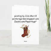 Schwierige Weihnachtskarte Feiertagskarte (Rückseite)