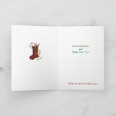 Schwierige Weihnachtskarte Feiertagskarte (Innenseite)