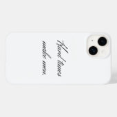 Schwierige Zeiten machen Männer. Case-Mate iPhone Hülle (Rückseite (Horizontal))