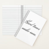 Schwierige Zeiten machen Männer. Notizblock (Innen)