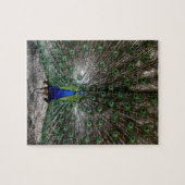 Schwieriger Puzzlespielgeschenkpfau versieht Puzzle (Horizontal)