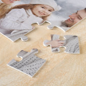 Schwieriges 18-Foto- und Familienmonogramm-Collage Puzzle (Seite)