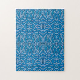 Schwieriges blaues Agave Kaleidoscope Puzzle