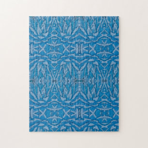 Schwieriges blaues Agave Kaleidoscope Puzzle