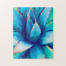 Schwieriges blaues Agave Puzzle