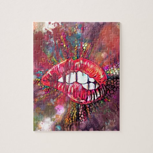 Schwieriges Lips Jigsaw Puzzle (Vertikal)