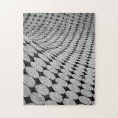 Schwieriges monochromatisches optische Illusion Puzzle (Vertikal)