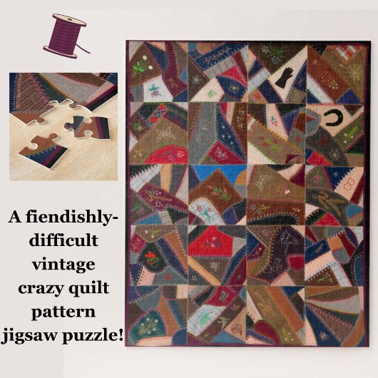 Schwieriges Patchwork American Crazy Quilt Puzzle