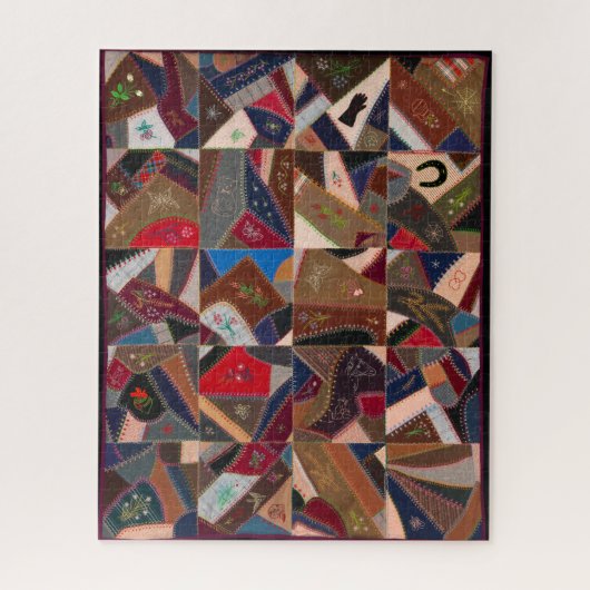 Schwieriges Patchwork American Crazy Quilt Puzzle (Vertikal)