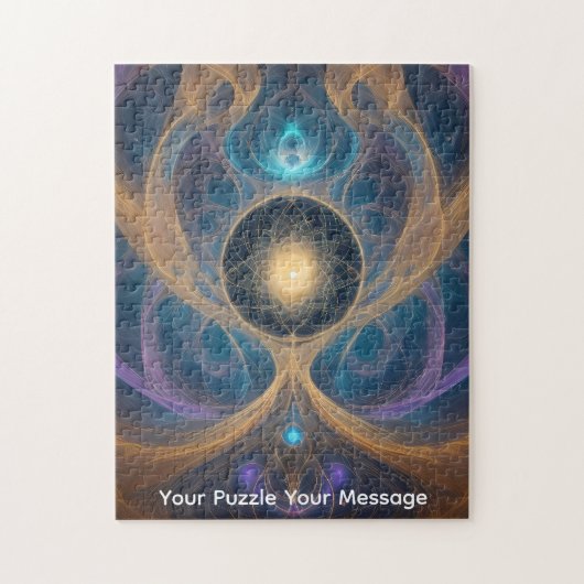 Schwieriges Puzzle "Cosmic Swirls" (Vertikal)