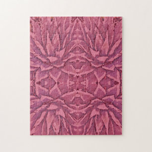 Schwieriges Red Agave Kaleidoscope Puzzle