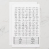 Schwieriges Riesenwortsuchpuzzle PC Parts Theme Briefpapier (Vorne/Hinten)