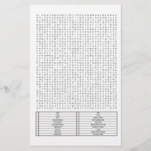 Schwieriges Riesenwortsuchpuzzle PC Parts Theme Briefpapier (Vorderseite)