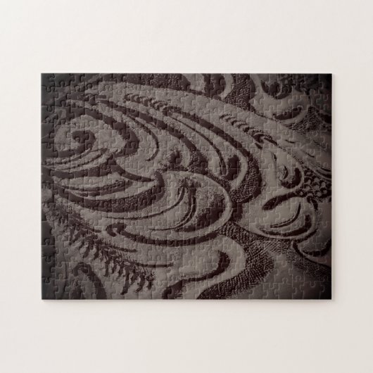 Schwieriges Rustikales Lederpuzzle Puzzle (Horizontal)