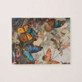 schwieriges Schmetterlingspuzzle bunt entspannende Puzzle (Horizontal)