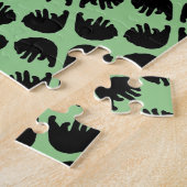 Schwieriges Schwarzes Bärenmuster-Puzzle Puzzle (Seite)