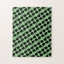 Schwieriges Schwarzes Bärenmuster-Puzzle Puzzle