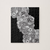 schwieriges Schwarzweiss-Puzzle Puzzle (Vertikal)