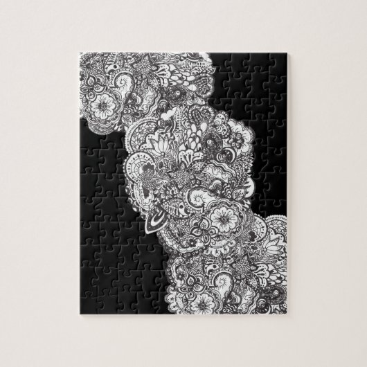 schwieriges Schwarzweiss-Puzzle Puzzle (Vertikal)