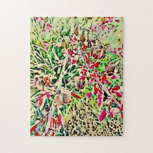 Schwieriges Wüste Red Yucca Puzzle (Vertikal)