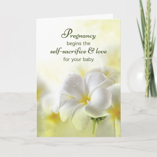 Schwierigkeiten bei der Schwangerschaft Unterstütz Ankündigung (Vorderseite)