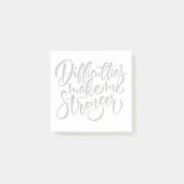 Schwierigkeiten machen mich stärker post-it klebezettel (Vorderseite)