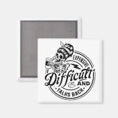 Schwierigkeiten und Gespräche zum Muttertag Magnet (Vorderseite/Rückseite)