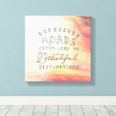 Schwierit Road Lead To Beautiful Destinationen Leinwanddruck (Insitu (Holzboden))