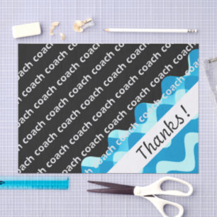 Schwimm-Coach oder Tauchcoach dank Tissue Paper Seidenpapier