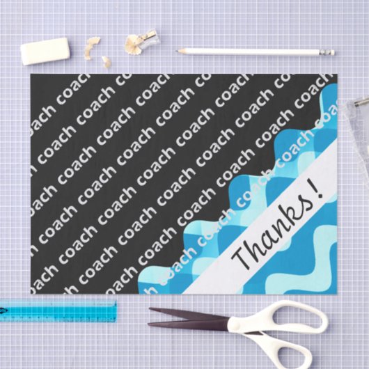 Schwimm-Coach oder Tauchcoach dank Tissue Paper Seidenpapier (Handwerk)