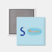 Schwimm Magnet (Vorderseite/Rückseite)
