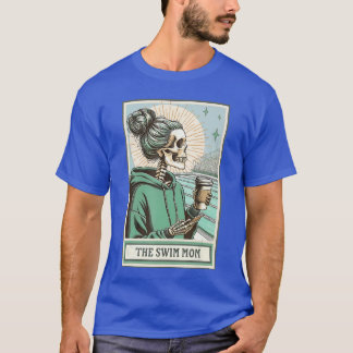 Schwimm-Mama Skelett-Card Schwimm-Coach Ehefrau Sc T-Shirt