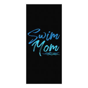 Schwimm-Mutter Schwimmen Lustiges Süßes Geschenk Werbekarte