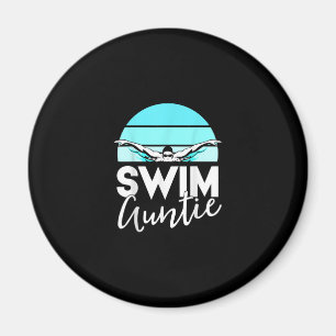 Schwimm Team Tante Tante Nephew Schwimmen Geschenk Magnet