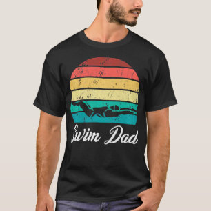 Schwimm Vater Funny Mens Schwimmer Vatertag Sports T-Shirt