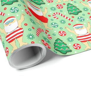 Schwimm-Weihnachts-Geschenkverpackungspapier Geschenkpapier