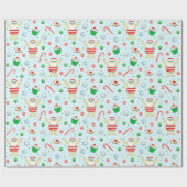 Schwimm-Weihnachtsgeschenk Geschenkpapier (Flach)
