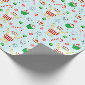 Schwimm-Weihnachtsgeschenk Geschenkpapier (Ecke)