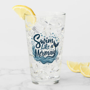 Schwimm wie eine Meerjungfrau Whimsical Ozean Zita Glas