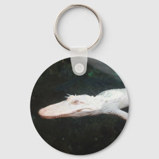 Schwimmalbino Alligator Farbfoto Schlüsselanhänger