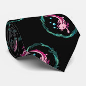 SchwimmAxolotl Krawatte (Gerollt)