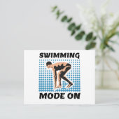 Schwimmbad auf - Pool Lover Postkarte (Stehend Vorderseite)