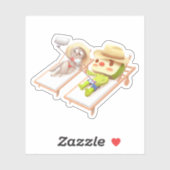 Schwimmbad Aufkleber (Blatt)