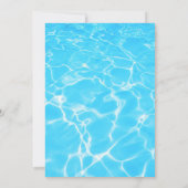 Schwimmbad Bash Geburtstagsparty Einladung (Rückseite)