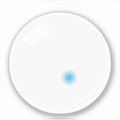 Schwimmbad/Billardkugel mit blauer Markierung Aufkleber (Vorderseite)