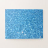 Schwimmbad Blue Water Aqua-Vorlage Puzzle (Horizontal)