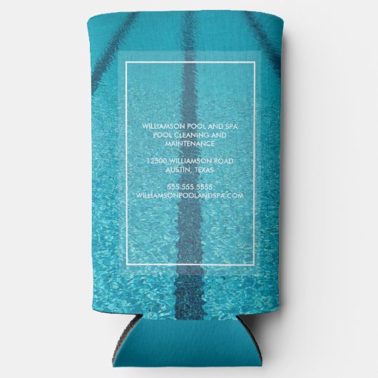 Schwimmbad Builder Company Custom Marketing Selters Dosenkühler (Vorderseite)