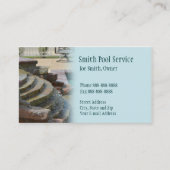 Schwimmbad Business Card Visitenkarte (Vorderseite)