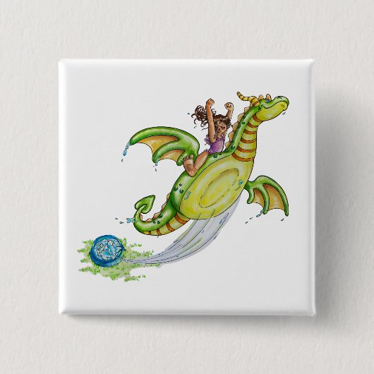 Schwimmbad Button (Vorderseite)