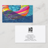 Schwimmbad Cleaner Business Card Klare Schwimmbad Visitenkarte (Vorne/Hinten)